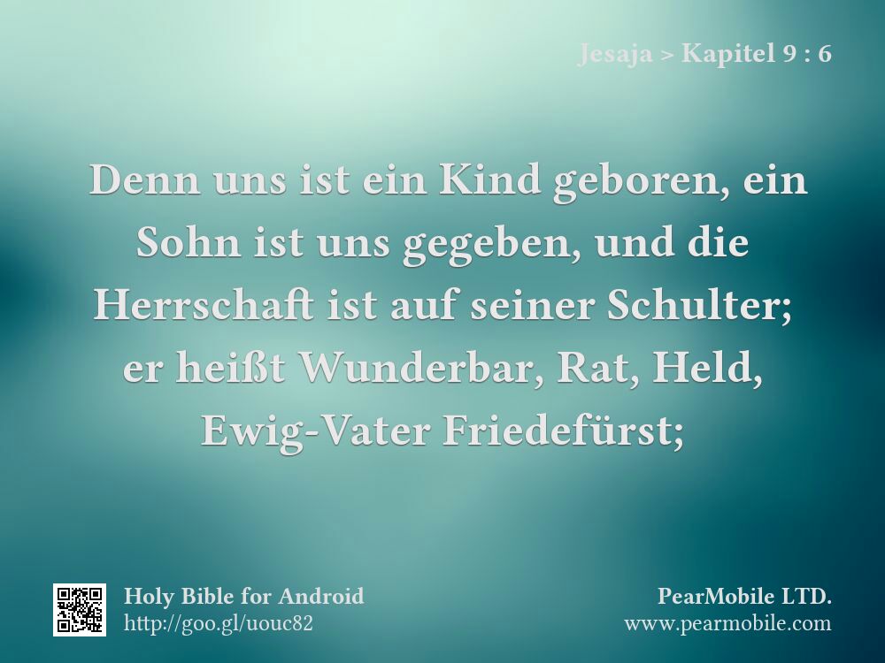 Jesaja, Kapitel 9:6
